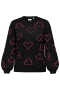 ONLY trui HAPPIE hartjes | 15337138BLAC/HEARS=42/44&nbsp;