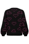 ONLY trui HAPPIE hartjes | 15337138BLAC/HEARS=42/44&nbsp;