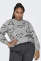 ONLY trui HAPPIE hartjes | 15337138BLAC/HEARS=42/44&nbsp;
