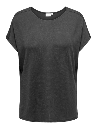 ONLY ECO shirt QUEEN glitter | 15331428BLAC/SILVM=46/48&nbsp;