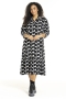 Studio jurk Imi jersey print | S251833blac/whitL=50/52&nbsp;