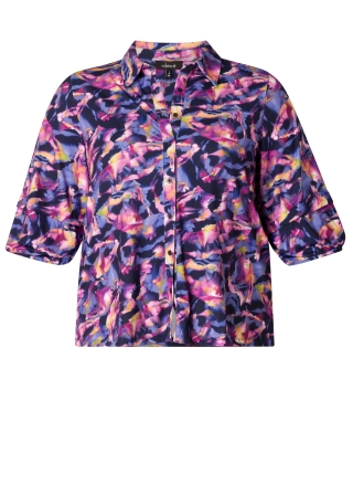 COLLETTA blouse kort print | 90004552910X-0(44)&nbsp;