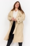 Wasabi jas trenchcoat look | W10354SANDS=42-44&nbsp;