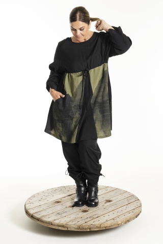 Gozzip Black tuniek Klarissa | G252210blac/olivM=46/48&nbsp;