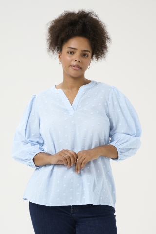 Kaffe Curve blouse voile stof hartje | 10582206K13944&nbsp;
