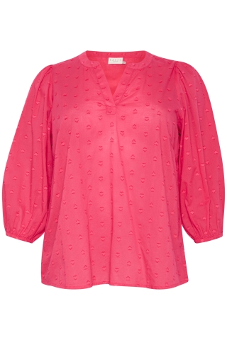 Kaffe Curve blouse voile stof hartje | 10582206K13946&nbsp;