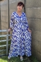 Curviss jurk voile print gevoerd | 922991rouaM=48&nbsp;