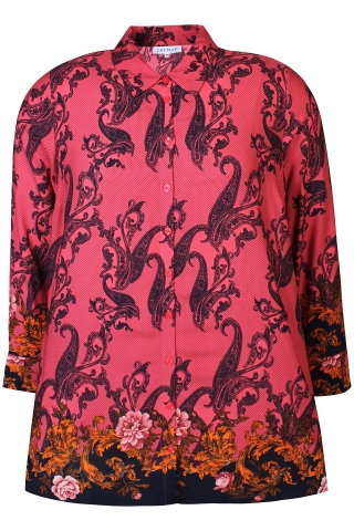 ZHENZI blouse print | 2808262rood/prinL=50-52&nbsp;