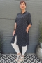 Bagoes lange blouse oprolmouw stip | B002013P-4blau/witM=46-48&nbsp;