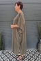 Bagoes kaftan jurk borduur | B004010zwar/beigBig Size&nbsp;