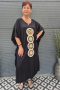 Bagoes kaftan jurk borduur | B004010zwar/beigBig Size&nbsp;