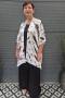 Bagoes kimono kort vogel print | B003011V1wit/bruiBig Size&nbsp;
