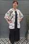 Bagoes kimono kort vogel print | B003011V1wit/bruiBig Size&nbsp;