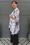 Bagoes kimono kort vogel print | B003011V1wit/bruiBig Size&nbsp;