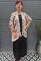Bagoes kimono kort vogel print | B003011V2zand/paarBig Size&nbsp;