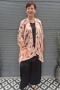 Bagoes kimono kort vogel print | B003011V2zand/paarBig Size&nbsp;