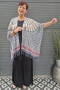 Bagoes kimono kort pailletten franje | B003011Mgroe/rozeBig Size&nbsp;