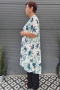 Bagoes kimono lang palmboom print | B003010Pwit/olijBig Size&nbsp;
