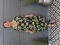 Bagoes jurk lang palmboom v-hals | B003012Pwit/olijBig Size&nbsp;