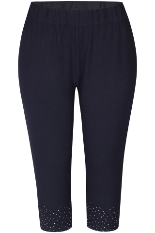 ZHENZI legging Kant glitter detail | 200807NAVYM=46-48&nbsp;