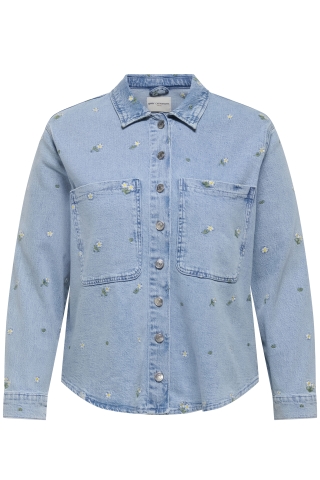 ONLY blouse jasje denim borduur | 15349909LIBL/FLEM42&nbsp;
