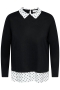 ONLY zwarte trui print kraag | 15355667BLWO/ZEBRXL=54&nbsp;