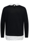 ONLY zwarte trui print kraag | 15355667BLWO/ZEBRXL=54&nbsp;