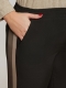 Mat fashion broek met bies | 84012018BLACM=48-50&nbsp;