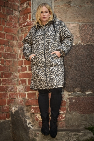 Wasabi jas luipaardprint | W10490BLAC/COMBL=50-52&nbsp;