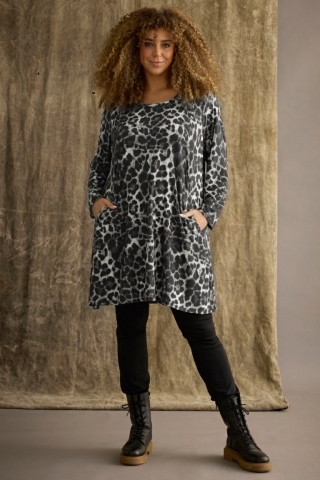 ZHENZI tuniek luipaard print Olio | 200916ARWAL=50-52&nbsp;