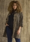ZHENZI dierenprint blouse jas 3/4 mo | 200989blacS=42-44&nbsp;