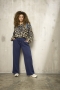ZHENZI dierenprint blouse Siff | 201049maroM=46-48&nbsp;