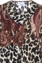 ZHENZI dierenprint blouse Siff | 201049maroM=46-48&nbsp;