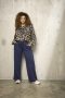ZHENZI dierenprint blouse Siff | 201049maroM=46-48&nbsp;