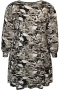 ZHENZI bloem print v-hals jurk Saki | 201026maroM=46-48&nbsp;