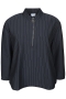 ZHENZI streep sweater trui rits | 201031NAVYS=42-44&nbsp;