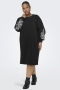 ONLY midi jurk borduur | 15356509BLAC/EMBRM=46/48&nbsp;