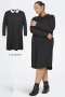 ONLY jurk lange mouw | 15358649BLAC/WHITM=46/48&nbsp;
