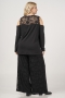Curviss shirt cold shoulder kant | 399801blacS=46&nbsp;