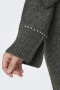 ONLY jurk CARELSIE gebreid studs | 15353874MEGR/SISTM=46/48&nbsp;