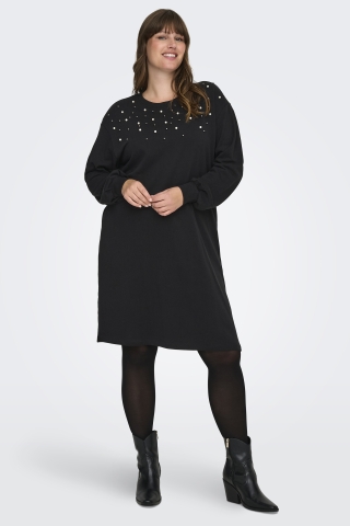 ONLY ECO jurk parels | 15358644BLAC/PENEM=46/48&nbsp;