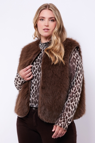 Exxcellent gilet Nina fake fur | 25WZE25E00442/44&nbsp;