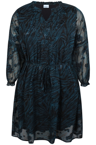 ZHENZI voile jurk | 2011226445XL=54-56&nbsp;