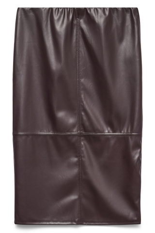 VERO MODA curve imitatie lederen rok | 10336259WINES=42/44&nbsp;
