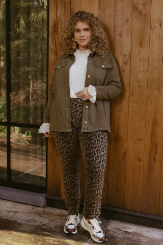Exxcellent broek Liora animal print | 25WNE07E757/Mix44&nbsp;