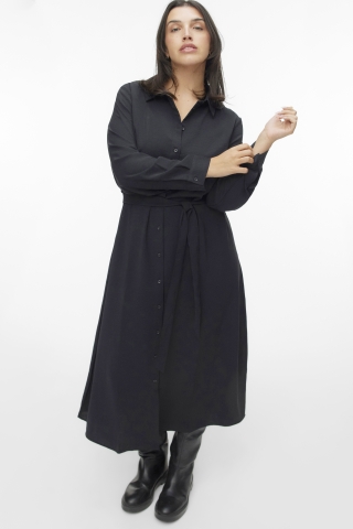 VERO MODA curve eco jurk ESME | 10338805BLAC44&nbsp;