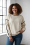 VERO MODA eco sweater zwarte bies | 10337674PUST/MELAM=46/48&nbsp;