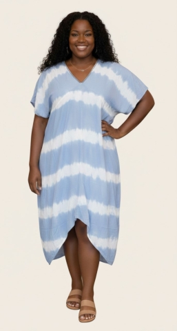 Bagoes jurk Kraaltjes | B005013blue/whit1 maat&nbsp;