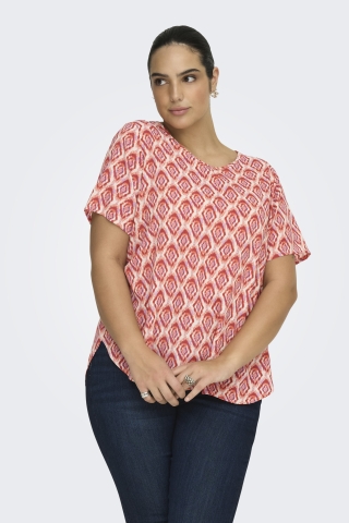 ONLY eco blouse korte mouw | 15218353-p2BLPR/DRLE46&nbsp;