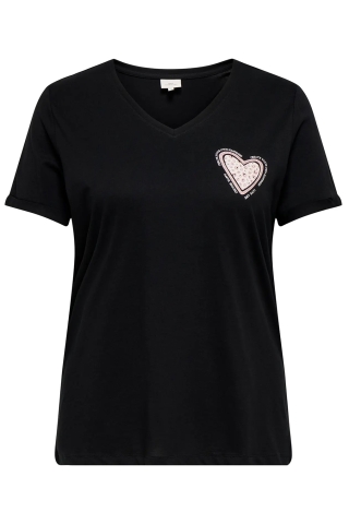 ONLY shirt V-hals korte mouw | 15365288BLHEM=46/48&nbsp;